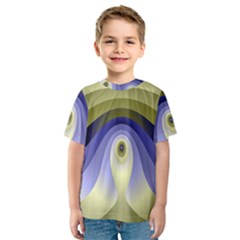 Fractal Eye Fantasy Digital Kids  Sport Mesh Tee