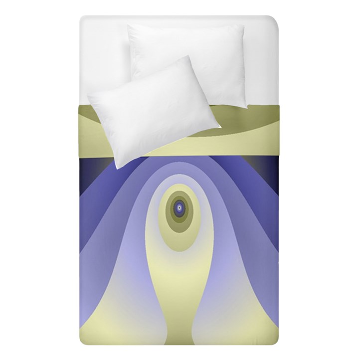 Fractal Eye Fantasy Digital Duvet Cover Double Side (Single Size)