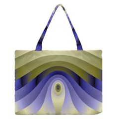 Fractal Eye Fantasy Digital Medium Zipper Tote Bag