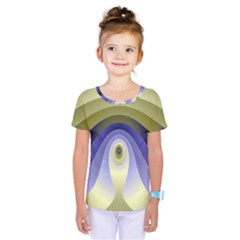 Fractal Eye Fantasy Digital Kids  One Piece Tee