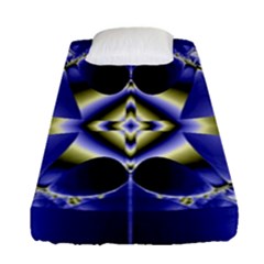 Fractal Fantasy Blue Beauty Fitted Sheet (single Size)