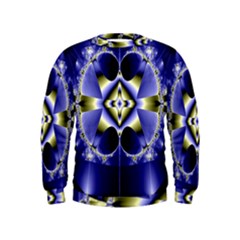 Fractal Fantasy Blue Beauty Kids  Sweatshirt by Nexatart