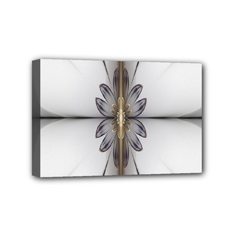 Fractal Fleur Elegance Flower Mini Canvas 6  x 4 