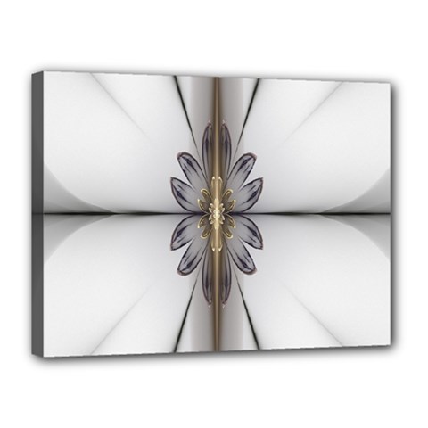 Fractal Fleur Elegance Flower Canvas 16  x 12 