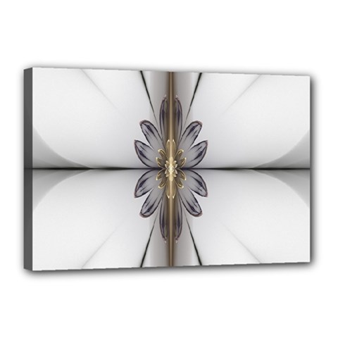 Fractal Fleur Elegance Flower Canvas 18  x 12 