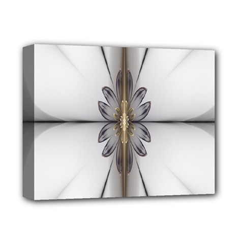 Fractal Fleur Elegance Flower Deluxe Canvas 14  x 11 