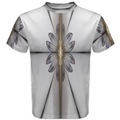 Fractal Fleur Elegance Flower Men s Cotton Tee