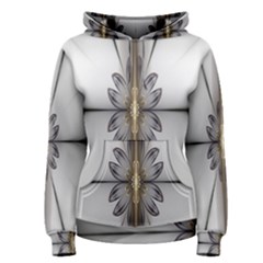 Fractal Fleur Elegance Flower Women s Pullover Hoodie