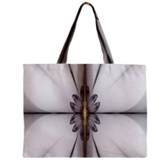 Fractal Fleur Elegance Flower Zipper Mini Tote Bag