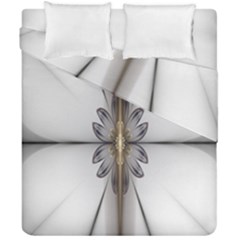 Fractal Fleur Elegance Flower Duvet Cover Double Side (california King Size)