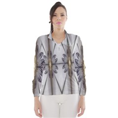 Fractal Fleur Elegance Flower Wind Breaker (Women)