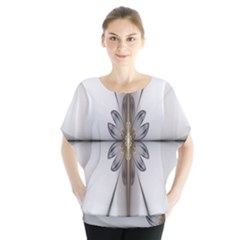 Fractal Fleur Elegance Flower Blouse