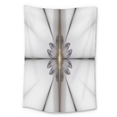 Fractal Fleur Elegance Flower Large Tapestry