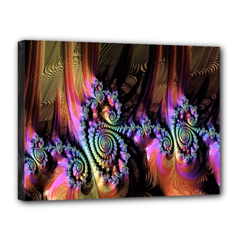 Fractal Colorful Background Canvas 16  X 12 