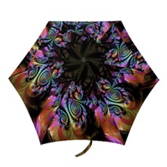 Fractal Colorful Background Mini Folding Umbrellas