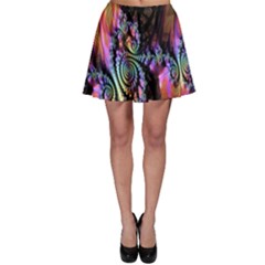 Fractal Colorful Background Skater Skirt