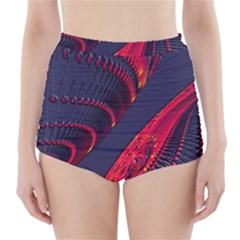 Fractal Art Digital Art High-waisted Bikini Bottoms