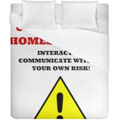 Warning Duvet Cover (california King Size)