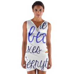 The Beach Fixes Everything Wrap Front Bodycon Dress by OneStopGiftShop