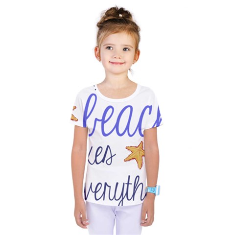 The Beach Fixes Everything Kids  One Piece Tee by OneStopGiftShop