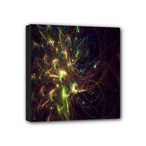 Fractal Flame Light Energy Mini Canvas 4  X 4  by Nexatart