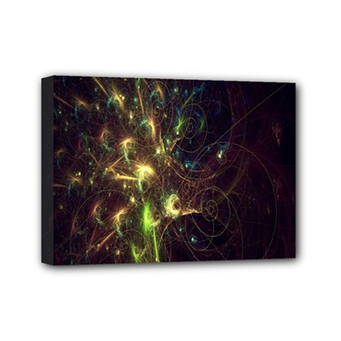 Fractal Flame Light Energy Mini Canvas 7  X 5  by Nexatart