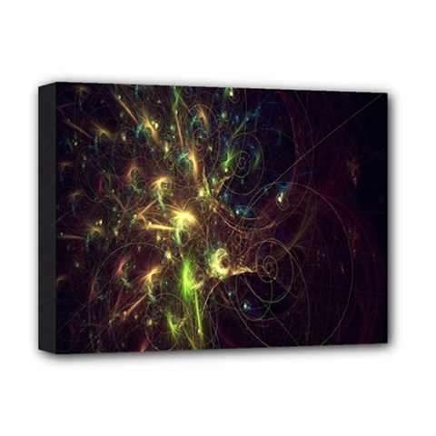 Fractal Flame Light Energy Deluxe Canvas 16  X 12   by Nexatart