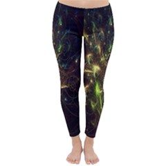 Fractal Flame Light Energy Classic Winter Leggings by Nexatart