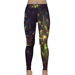 Fractal Flame Light Energy Classic Yoga Leggings by Nexatart