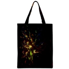 Fractal Flame Light Energy Zipper Classic Tote Bag by Nexatart