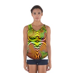 Fractals Ball About Abstract Women s Sport Tank Top  by Nexatart