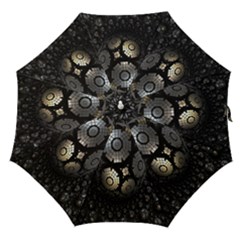 Fractal Sphere Steel 3d Structures Straight Umbrellas