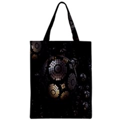 Fractal Sphere Steel 3d Structures Zipper Classic Tote Bag