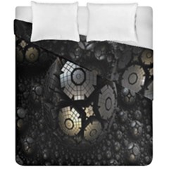 Fractal Sphere Steel 3d Structures Duvet Cover Double Side (california King Size)