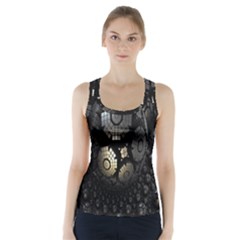 Fractal Sphere Steel 3d Structures Racer Back Sports Top by Nexatart