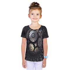 Fractal Sphere Steel 3d Structures Kids  One Piece Tee