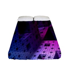 Fractals Geometry Graphic Fitted Sheet (full/ Double Size) by Nexatart