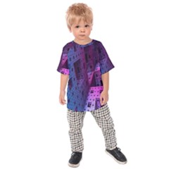 Fractals Geometry Graphic Kids  Raglan Tee