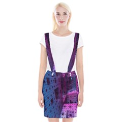 Fractals Geometry Graphic Suspender Skirt by Nexatart