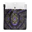 Fractal Sparkling Purple Abstract Duvet Cover Double Side (Full/ Double Size) View2