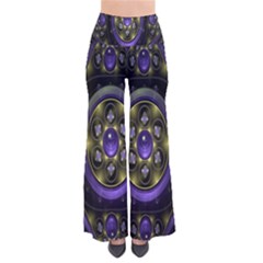 Fractal Sparkling Purple Abstract Pants