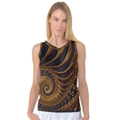 Fractal Spiral Endless Mathematics Women s Basketball Tank Top