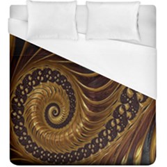 Fractal Spiral Endless Mathematics Duvet Cover (king Size)