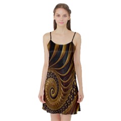 Fractal Spiral Endless Mathematics Satin Night Slip by Nexatart