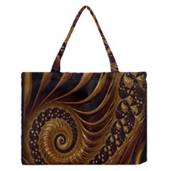 Fractal Spiral Endless Mathematics Medium Zipper Tote Bag