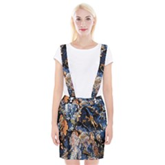 Frost Leaves Winter Park Morning Suspender Skirt by Nexatart