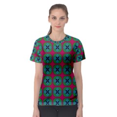 Geometric Patterns Women s Sport Mesh Tee