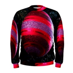 Glass Ball Decorated Beautiful Red Men s Sweatshirt by Nexatart