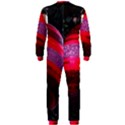 Glass Ball Decorated Beautiful Red OnePiece Jumpsuit (Men)  View2