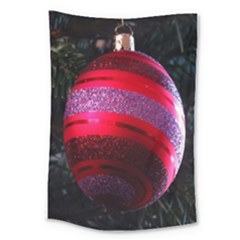 Glass Ball Decorated Beautiful Red Large Tapestry by Nexatart